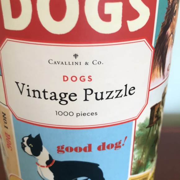 Cavallini Vintage Puzzle - Dogs - Picture 2 of 7